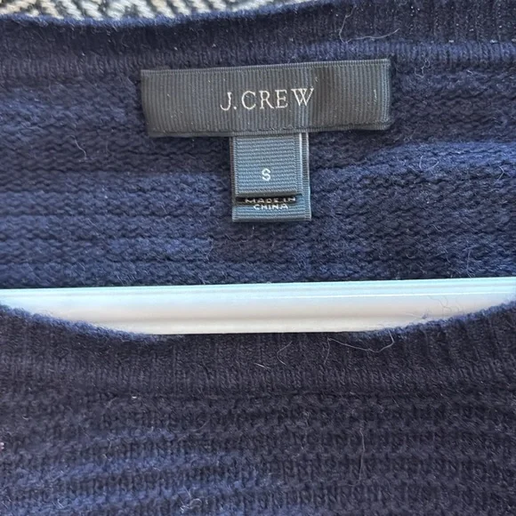 J crew Navy Blue Ribbed Sweater - Picture 2 of 2